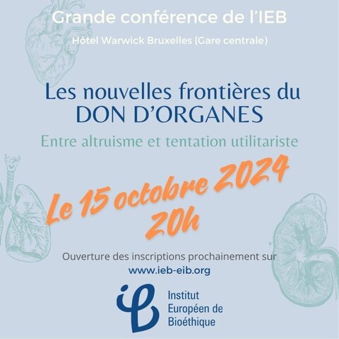 Conférence - Les nouvelles frontières du don d'organes 