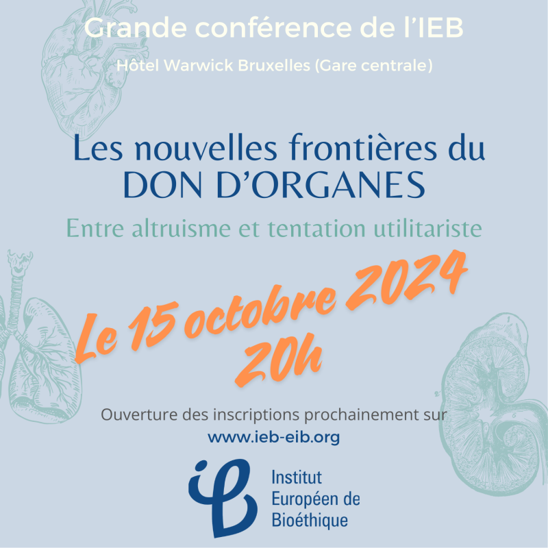 Conférence - Les nouvelles frontières du don d'organes