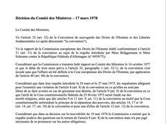 Texte de jurisprudence - Affaire Brüggemann et Scheuten c. République Fédérale d’Allemagne / IVG