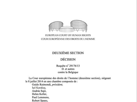 Affaire D. e.a. contre Belgique GPA / Ukraine et vérification identité