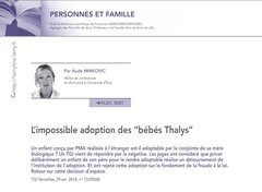 L’impossible adoption des bébés Thalys
