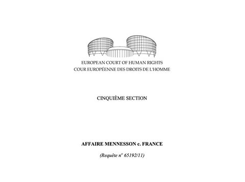 Texte de jurisprudence - Affaire Mennesson c.France / GPA
