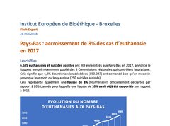 Rapport annuel 2017 des commissions régionales d'évaluation de l'euthanasie