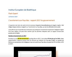 Synthèse du Rapport 2017 avortement Pays-Bas